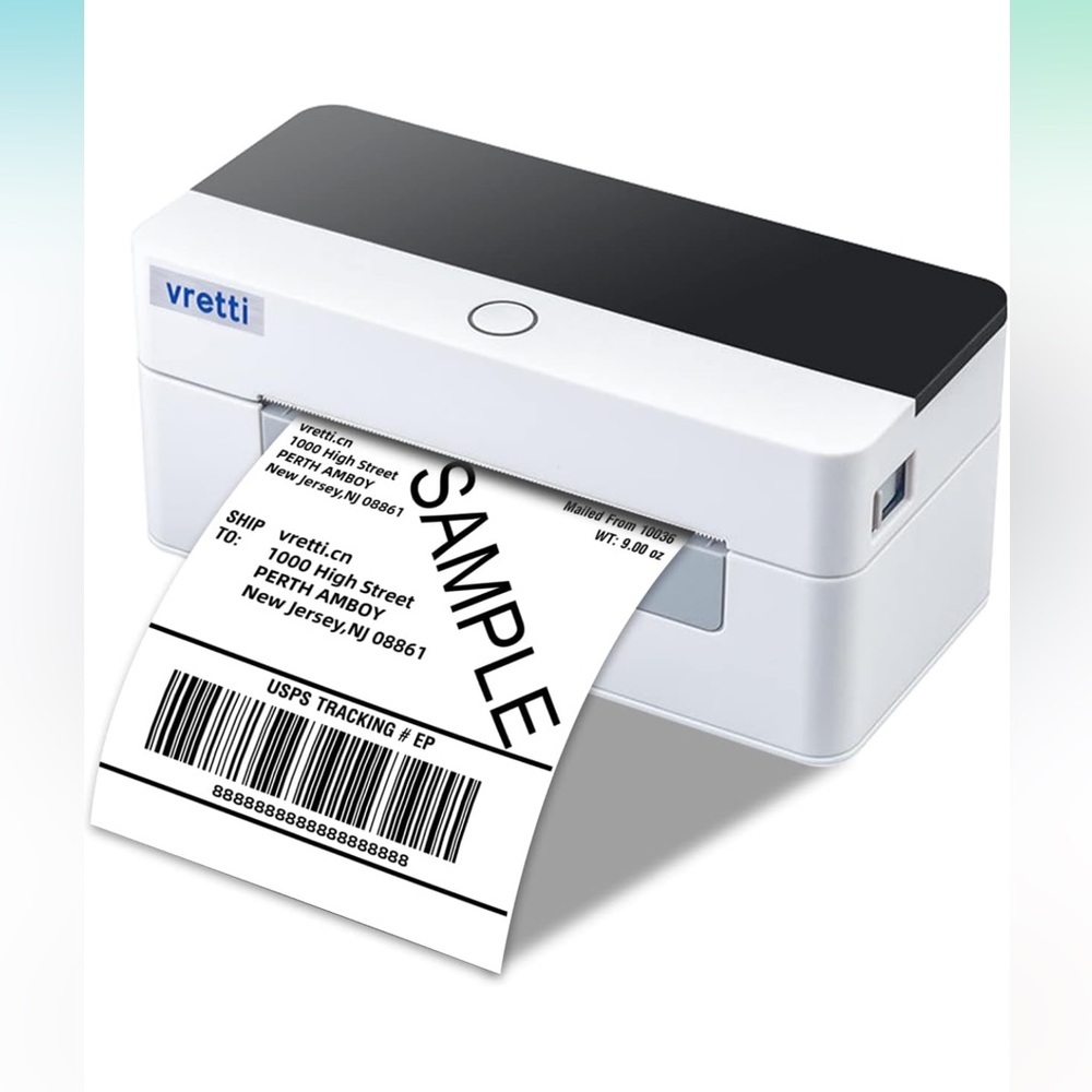 NIB Vretti Shipping Label Printer with 2 rolls of labels